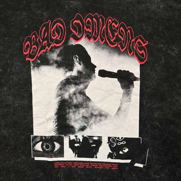 Bad Omens The Death of Peace of Mind Heavy Metal Band Mineral Wash T-Shirt XXXL - Picture 2 of 4